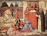 Benozzo Di Lese Di Sandro Gozzoli Famous Paintings - St Dominic Reuscitates Napoleone Orsini